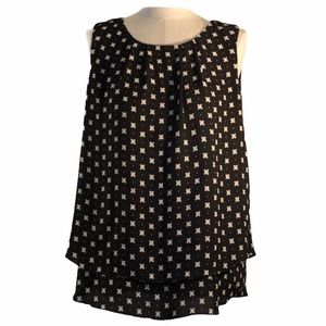Roz & Ali sleeveless blouse size small